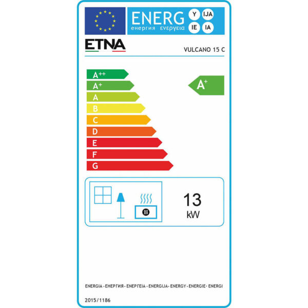 Estufa de pellets canalizable Vulcano de 15kW - Imagen 2