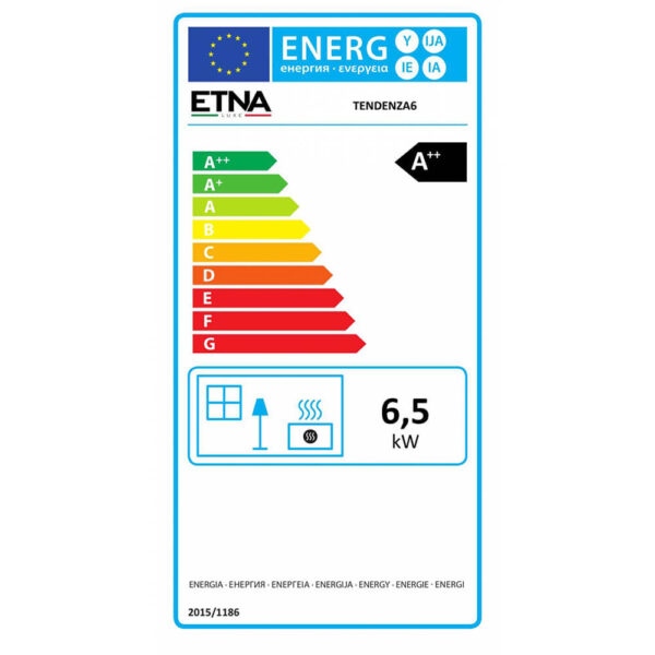 Estufa de pellets silenciosa impermeable Tendenza 6kW - Imagen 2